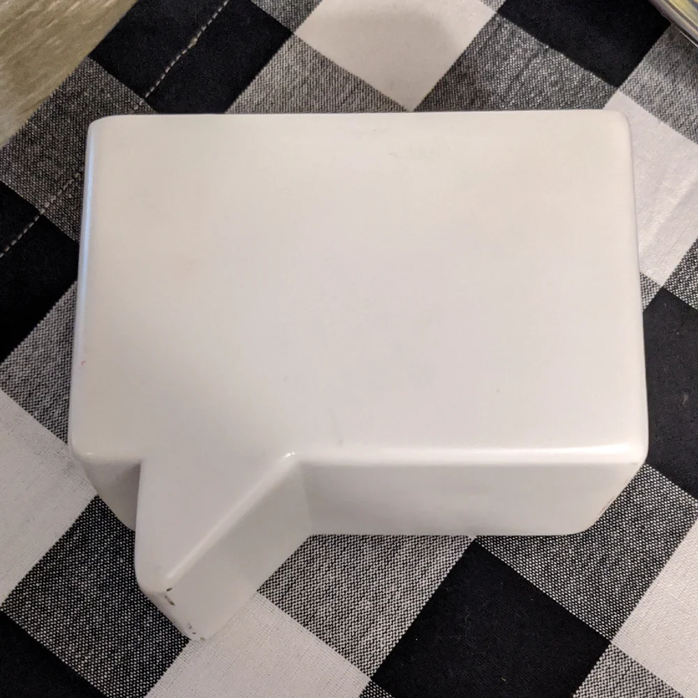 PBT Pencil Holder Dry Erase Ceramic Desk Organizer Personalize Write Notes Rare